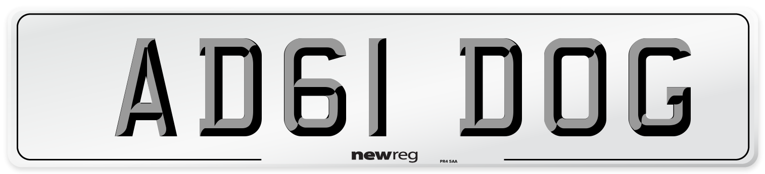 AD61 DOG Number Plate from New Reg